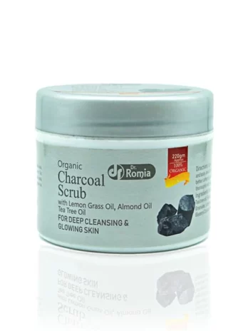 ORGANIC CHARCOAL SCRUB – BEST 220 gm FACIAL SCRUB FOR GLOWING SKIN