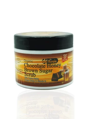 ORGANIC CHOCOLATE HONEY BROWN SUGAR – BEST HAND & FOOT WHITENING SCRUB 220gm