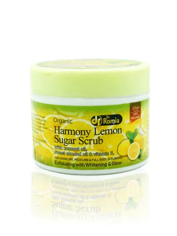 ORGANIC HARMONY LEMON SUGAR SCRUB – HAND & FOOT WHITENING SCRUB 220 gm