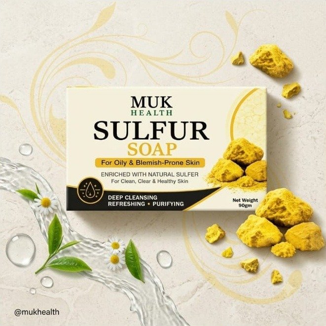 MUK Health Sulfur Soap 90g lifestyle
